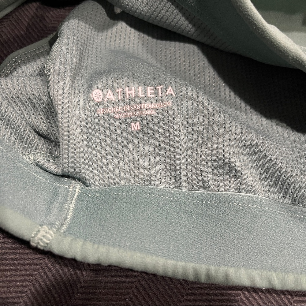Athleta Green Strappy Sports Bra - Picture 3 of 3